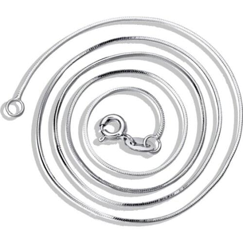925 Sterling Silver Fashion Clavicle Chain Woman Snake Chain Classic Anniversary Gift