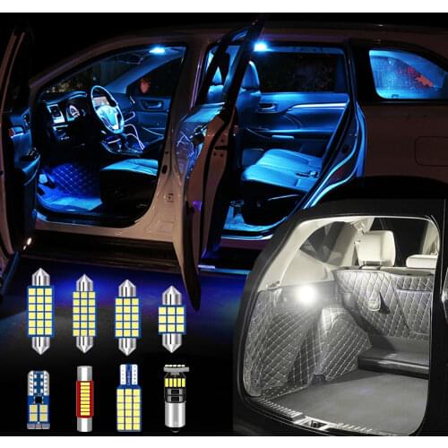 For Volkswagen VW Golf MK5 MK6 MK7 GOLF 5 6 7 2003-2019 12v LED Bulb 12x Kit Car Interior Reading Lamps Trunk Light Accessories