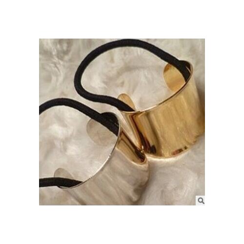 120pcs/lot DIY Multi Simple Metal Horsetail Buckle Punk Hair Bands Elasticity Rubber Band Hair Styling Tools Accessories HA1173