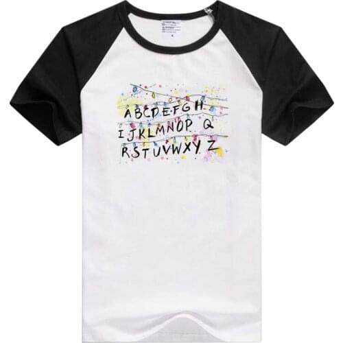 ABCDEFG... short sleeve casual Men Women T-shirt Comfortable Tshirt Cool Print Tops Fashion tee