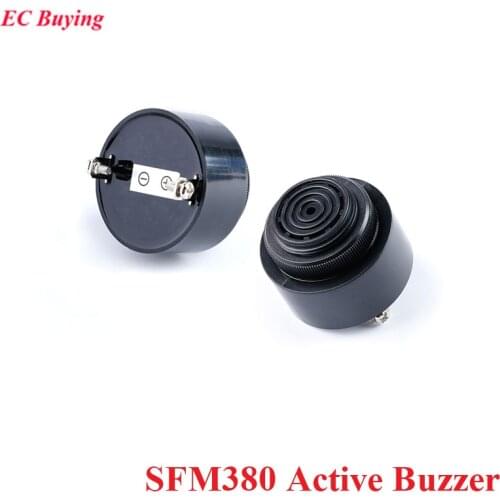 SFM380 Active Buzzer 12V 24V 4310 Piezoelectric DC Speaker Alarm Car Dedicated Continuous Sound Voice