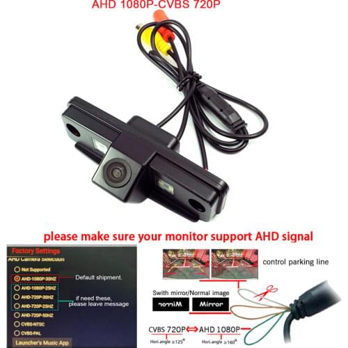 1080P AHD HD Car Rear View Reverse Camera for Subaru Forester 2008-2012/Outback 2009-2011/Impreza(sedan)09-11 Dynamic Track cam
