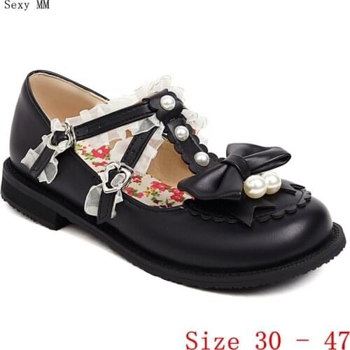 Slip On Shoes Loafers Girl Ballet Flats Women Flat Shoes Soft Shoes Woman Small Plus Size 30 31 32 33 - 40 41 42 43 44 45 46 47