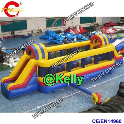Free air shipping 8x3x.25mH giant inflatable balls obstacle course, commercial durable inflatable obstacle sport games for sale