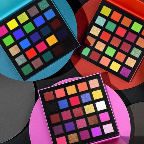 25 Color Glitter Matte pearl Eye Shadow Easy Makeup Convenient Eye Makeup Palette Professional Eyeshadow for Beauty Kit