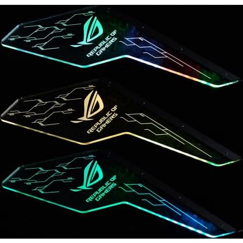 Cougar Conqueror Chassis Modefied Clear Sideboard Baffle Rainbow Color 5V 3PIN Transparent Panel