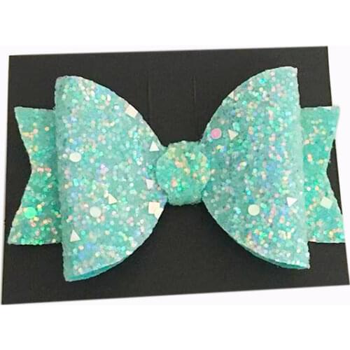 Double Layer Glitter Hair Bows for Girls Sparly Sequins Kids Hair Clips Daily School Hairpin Barrette Sweet Headwear Accessories