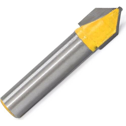 1pc 90 degree V shape Chamfer end mills router bit for woodworking 3D milling cutter