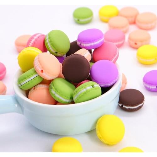 Cookies Beads For Pacifier Clip Chain For Baby Infant Chewable Chewing Toys Made For BPA Free Food Grade Silicone