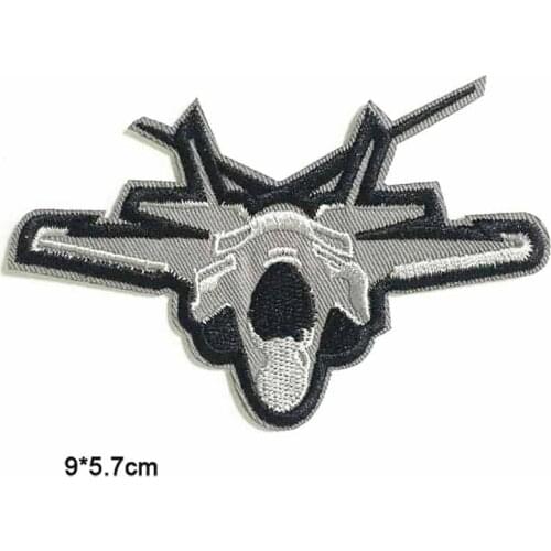 Top Gun Fighter Warplane Iron On Patches Embroidered Clothes Patch For Clothing Clothes Stickers Garment Apparel Accessories