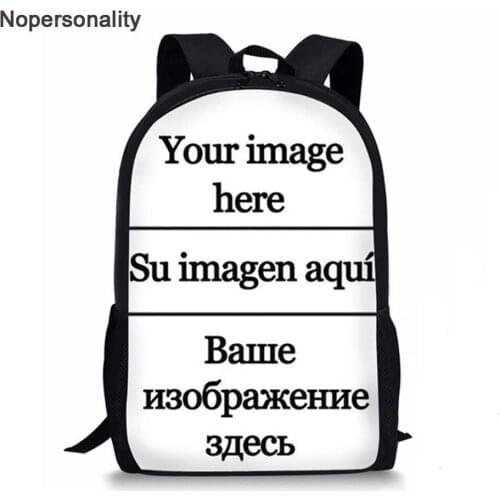 Nopersonality School Bags