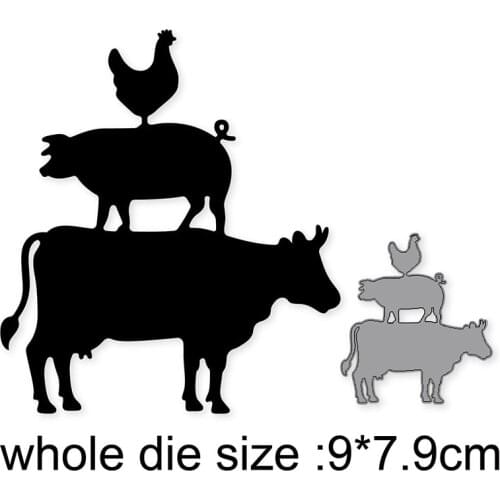 2021 New Metal Cutting Dies Cut Mold Animal ruler Decoration Scrapbooking dies Paper Craft Knife Mould Blade Punch Stencils dies