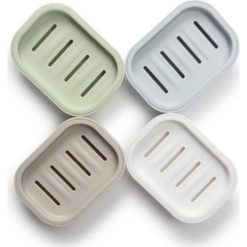 New Bathroom Dish Plate Case Soap Tray Holder Storage Bath Shower Travel Hiking Holder Soap Box Plastic Dispenser Soap Rack