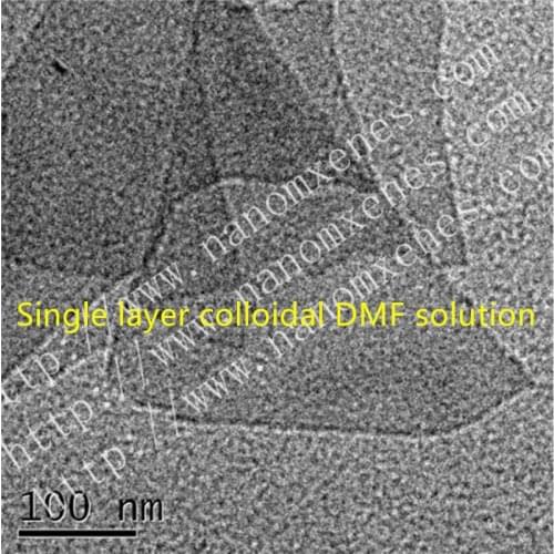 Single layer colloid DMF solution / Nb2C-MXenes / V2C-MXenes / Ti2C-MXenes