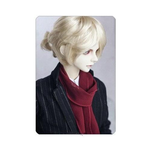 BJD doll wig suitable for 1/3 1/4 1/6 Blythes size fashion new ruffian curly hair short hair imitation mohair wig male style