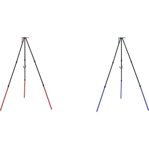 Camping Tripod for Fire Hanging Pot Adjustable Outdoor Campfire Cookware Picnic Cooking Pot Grill Stand With Storage Pouch