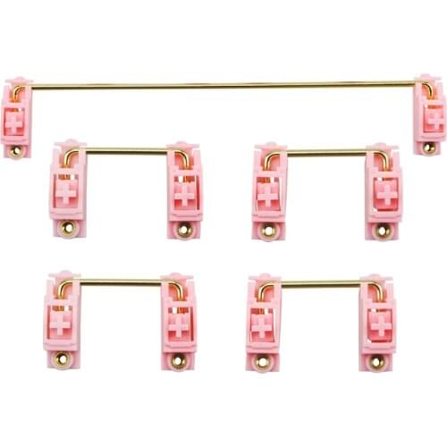 Blue Pink Gold Plated Pcb screw in Stabilizer for Custom Mechanical Keyboard gh60 xd64 xd84 6.25x 2x xd96 xd87