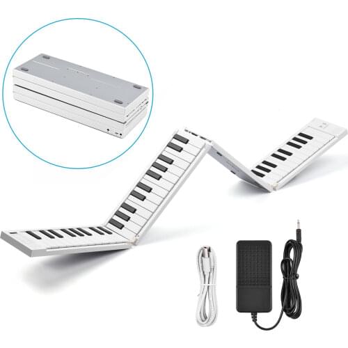 MIDIPLUS 88 K-eys Foldable Piano Digital Piano Portable Electronic Keyboard Piano for Piano Student Musical Instrument
