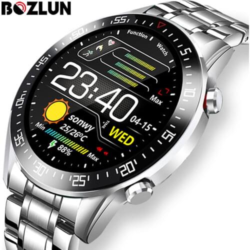 1.3 inch Touch Screen Steel Bracelet Smart Watch heart Rate Blood Pressure Monitor Smartwatch For Xiaomi iPhone Phone