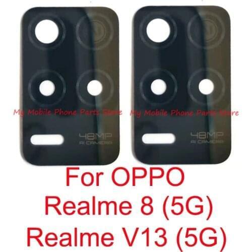 10 PCS Rear Camera Glass Lens For OPPO Realme 8 V13 (5G) Back Camera Lens Glass Spare Parts With Sticker Tape For Realme8 5G