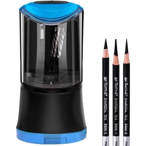 Long Point Pencil Sharpener Artist Electric Pencil Sharpener Charcoal Pencil Sharpener 6-12mm Large Pencils Rechargeable