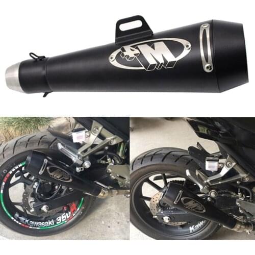 51mm Universal Motorcycle Exhaust Muffler Pipe Kit M4 Large Modified Racing Pipe for Yamaha TMAX 500 530 Benelli 300 600