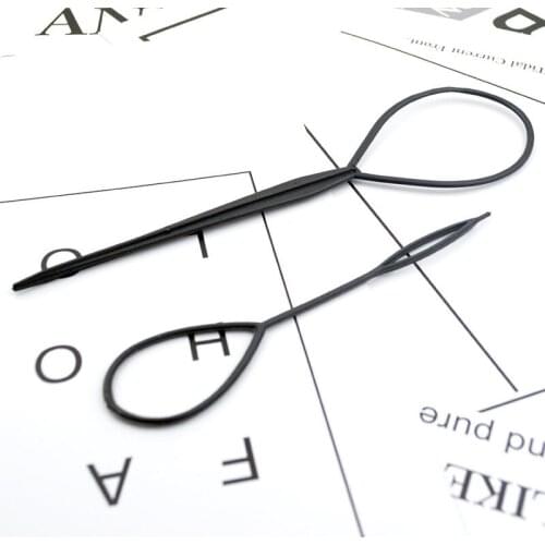 Pony Tail Clip Popular 1 Pair Hair Braid Maker Ponytail Creator Hair Styling Tools Plastic Loop Styling Tools Hair Accessories