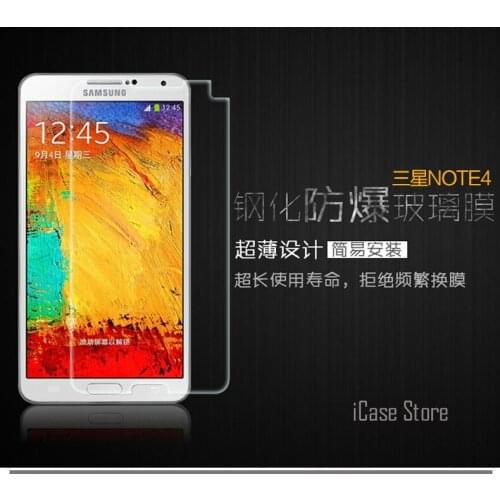 0.26mm 9H tempered glass For Samsung Galaxy Note 4 N910F N910C N910FQ tempered glass screen protector protective guard Case film