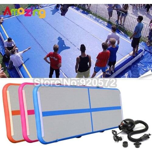 2021 5x3x0.3m Inflatable Gymnastics AirTrack Tumbling Air Track Floor Trampoline for Home Use/Training/Cheerleading/Beach
