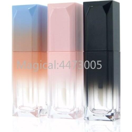 5ml 6.5ml 10/30/50pcs Gradient Black Pink Blue Cute Matte White Lip Gloss Bottle Empty Makeup DIY Lip Glaze Tube Cosmetics Diy