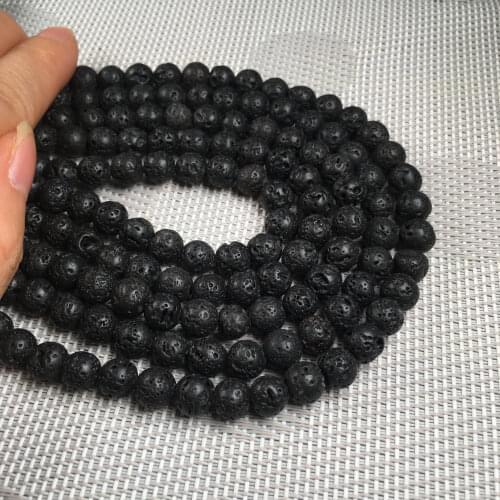 Natural Stone Coral Beads 38cm Round Volcanic Rock beads Loose Spacer Beads For Jewelry Making Charm Bracelet DIY Necklace