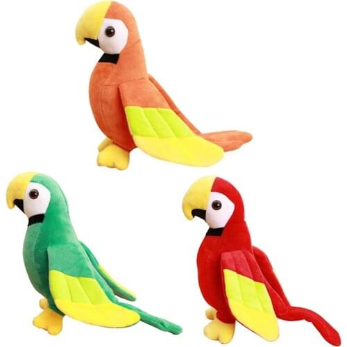 20cm Simulation Plush Parrot Bird Plush Stuffed Doll Children Toy Decoration Plush Toy Children Christmas Party Gift