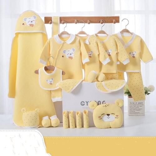 22 Piece Set Baby Clothes Cotton Winter Autumn Thicken Clothing set Infant Underwear Ste Keep Warm Baby Outfit CJD003