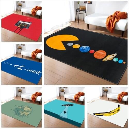 Creative Universal Style Carpets Cartoon Kids Rugs Computer Chair Rugs Area Mats For Bedroom Anti Skid Carpets Funny Rug tapete