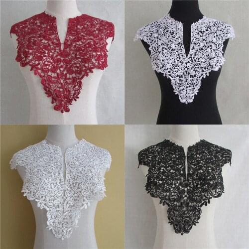 Hot new style 2017 year fashion Lace Collar Beautiful 100% Polyester Lace Applique Trim Lace Fabric Sewing Supplies YL786-YL789