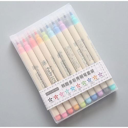 10 pieces / set of marker pen ten color marker pen writing drawing school student office stationery