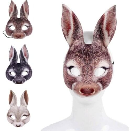 Halloween mask decoration carnival party masquerade EVA half face animal mask