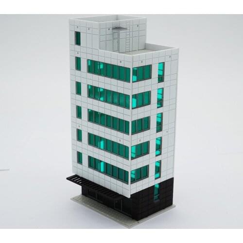 Outland Models Colored Modern City Business Building Tall Office N Scale Railway