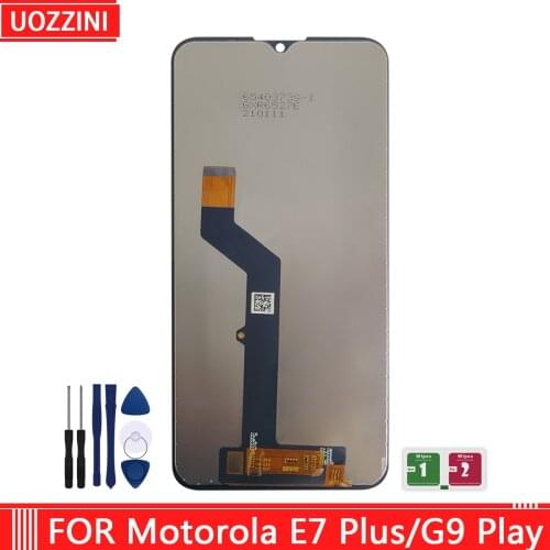 Original For Motorola Moto E7 Plus LCD 2020 Display Touch Screen Digitizer Assembly Replacement For Moto G9 Play LCD 100% Tested