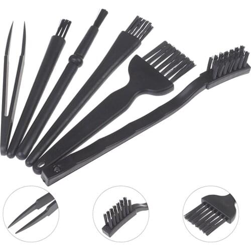 Professional Laptop Keyboard Cleaning Kit 6pcs Small Portable Anti Static Computer Phone Dust Brushes Cleaner Accessories