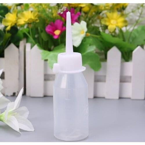 50ml Industrial Glue Gel Oil Applicator Squeeze Bottle Clear White Jet Dispenser