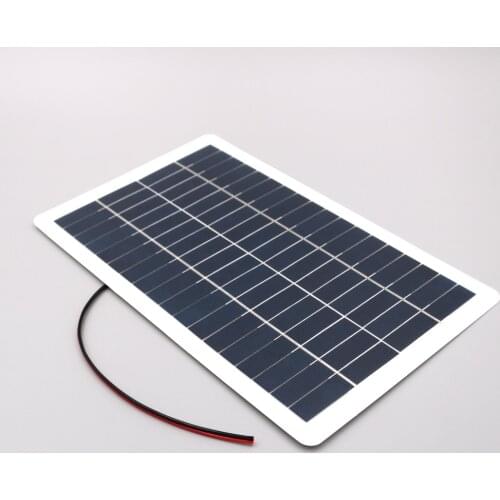 Solar Panel 7.5W 18V DC Battery Charger Voltage Regulator 5.5*2.1 DC port Power Bank Outdoor Solar Cell 18650 3.7V 7.4V 12.6V