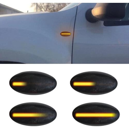 2Pcs LED Dynamic Side Marker Turn Signal Lamp For Nissan NV200 NV400 NP300 Leaf Juke Qashqai Micra Cube Note Dualis March