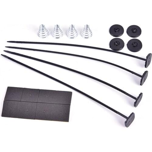 Universal Auto Accessory Single Electric Radiator Fan Mounting Kit Tie Strap Pads Electric Fan Accesssory