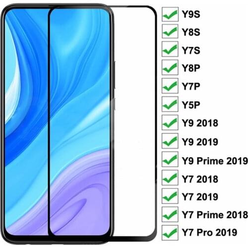 9D for huawei y9s y9A y8s y8p y7p y6s y6p y9 y7 prime y6 pro 2019 y5 2018 tempered glass protective film phone screen protector