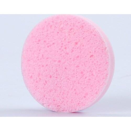 Good quality independent packaging 1pcs compressed natural wood fiber facial cleansing sponge cleansing sponge