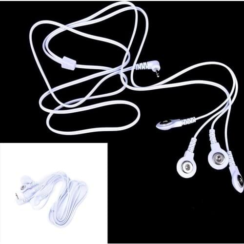 1PCS DC Plug 4 Ways Electrode Connecting Cable Conductive Line Lead Wire TENs Digital Therapy Massager