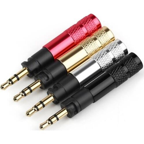 10pcs Jack 2.5mm 3 Poles Male Headphone Plug Copper Colorful Adapter Wire Connector For Dynamic Bass-Driven Momentum Headphone