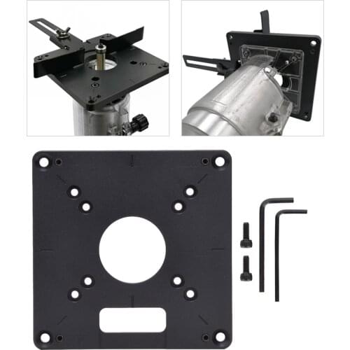 120 X 120MM Aluminum Alloy Insert Plate Flip Panel For Woodworking Trimmer Tool Indusrial Supplies The Operation Is Simple