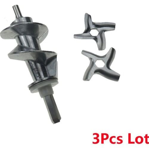 3Pcs Meat Grinder Parts Aluminum Meat Grinder Knife Meat Grinder Propeller #5 Blade Mincer Knife Fits Moulinex